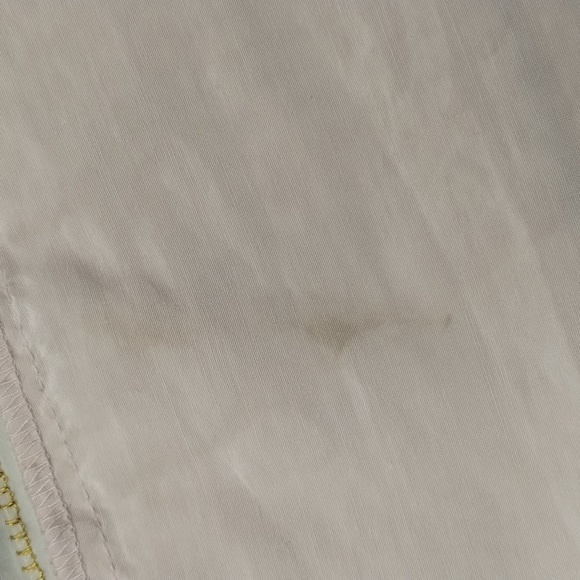 Anthropologie Feather Bone dress adj strap pink gold size medium silk blend med - Picture 9 of 11